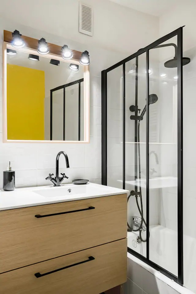 salle de bain - carrelage - meuble - rénovation