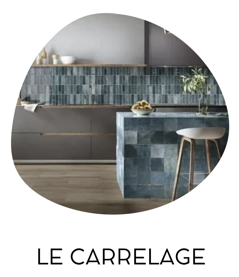 Cuisine ouverte carrelage