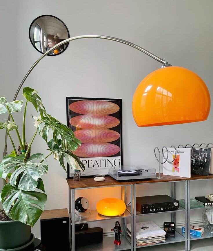 Mid Century Modern Loft with Chrome and Colour 2
