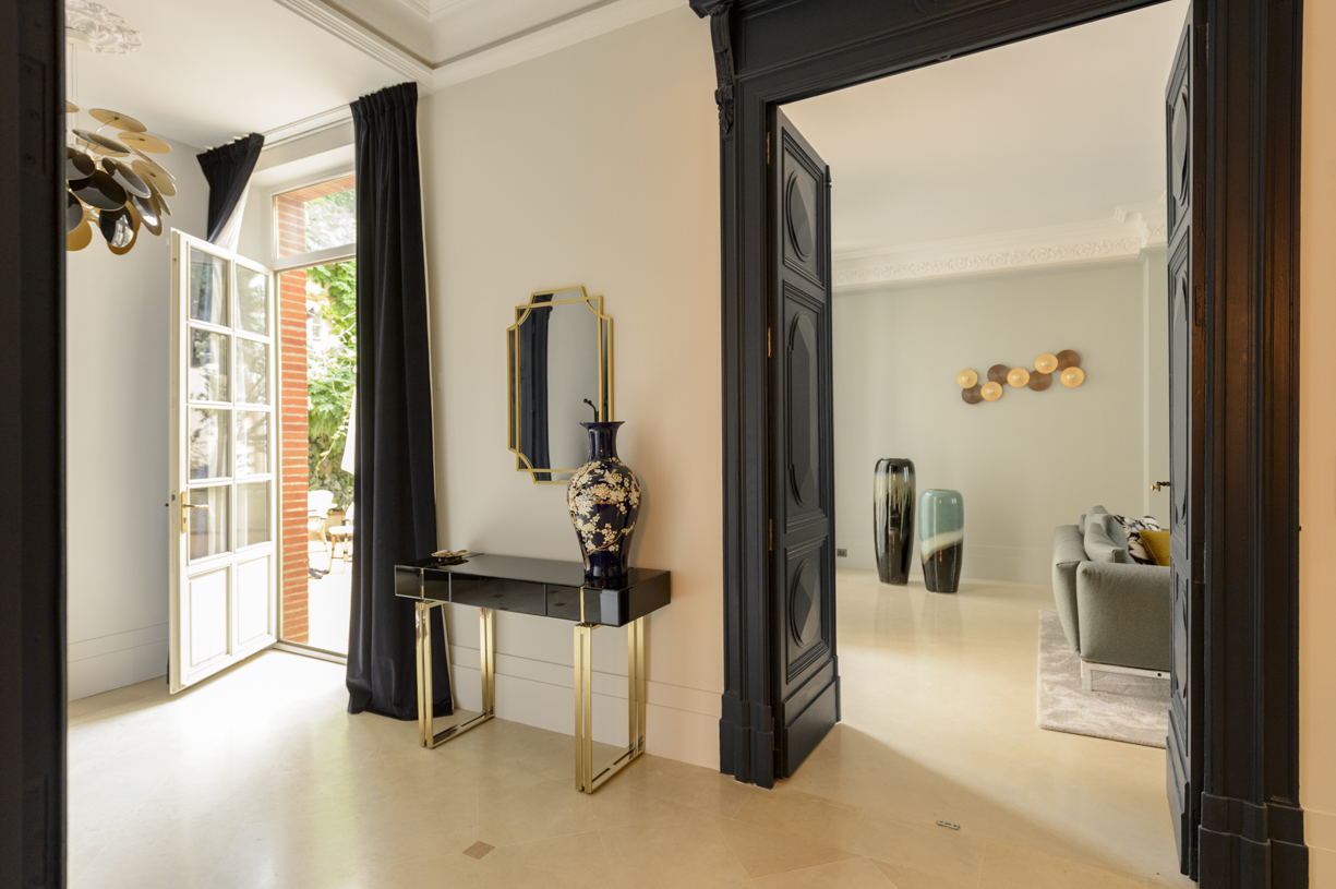 vestibule-portebleu-marine-rideau-velours